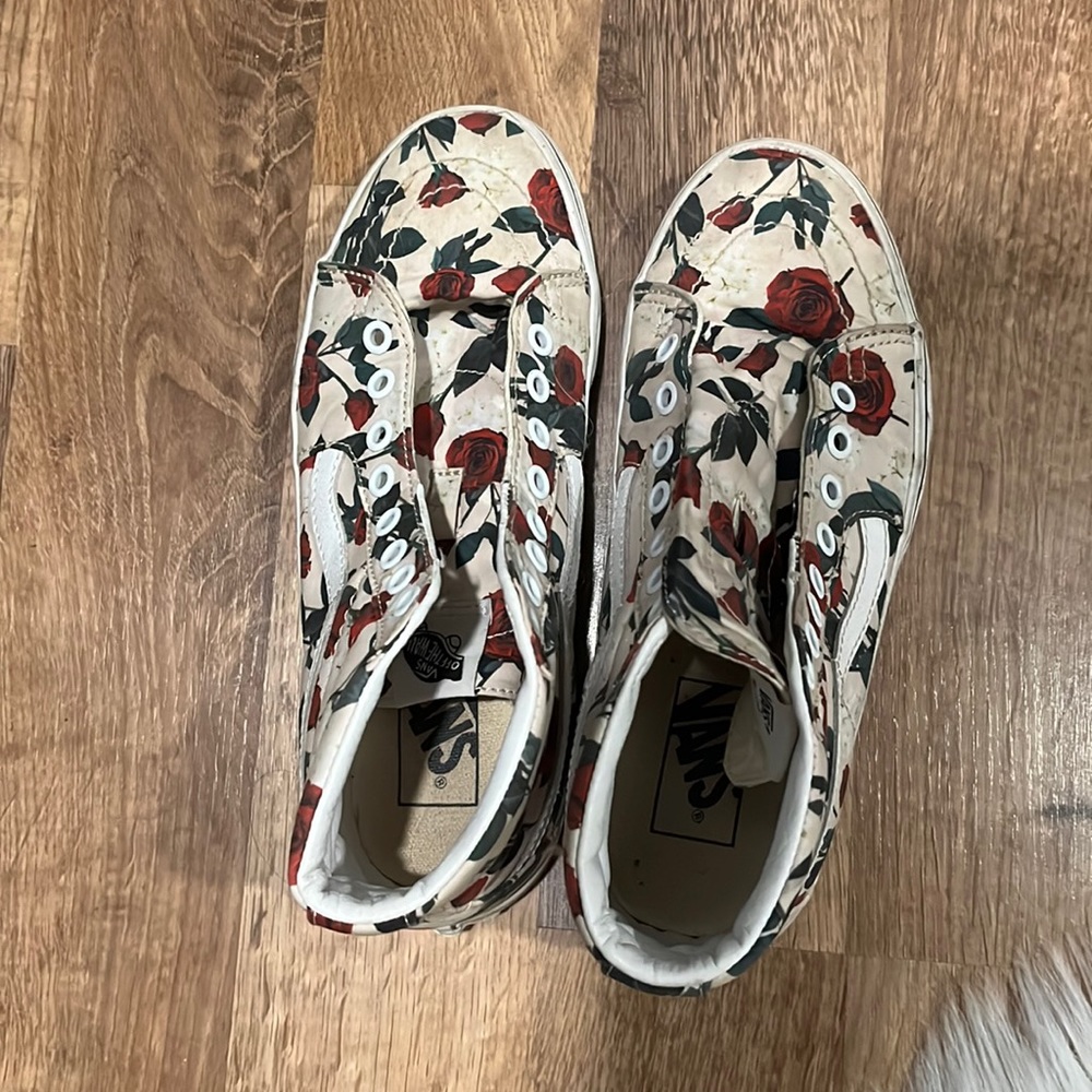 Vans Sk8-Hi & Rose Print Sneakers